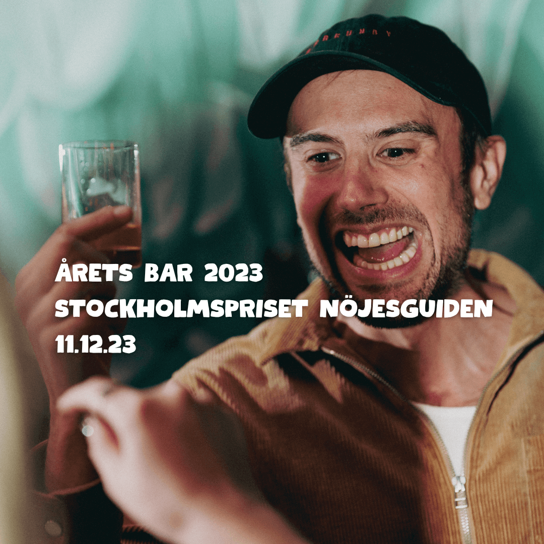 Vi, och framförallt vår bar, kunde stolt under helgen ta emot Stockholmspriset 2023 från Nöjesguiden. Stort tack Nöjesguiden!