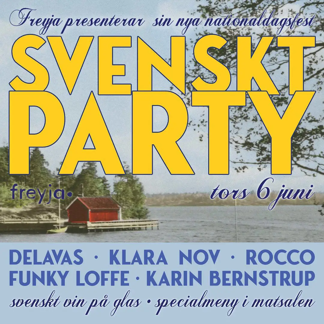 Svenskt party nationaldagsfest 06.06.24